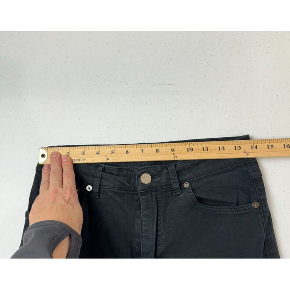 Acne Studios Women's Needle Wet Cash Denim Jeans Black Size 23 - Picture 8 of 15